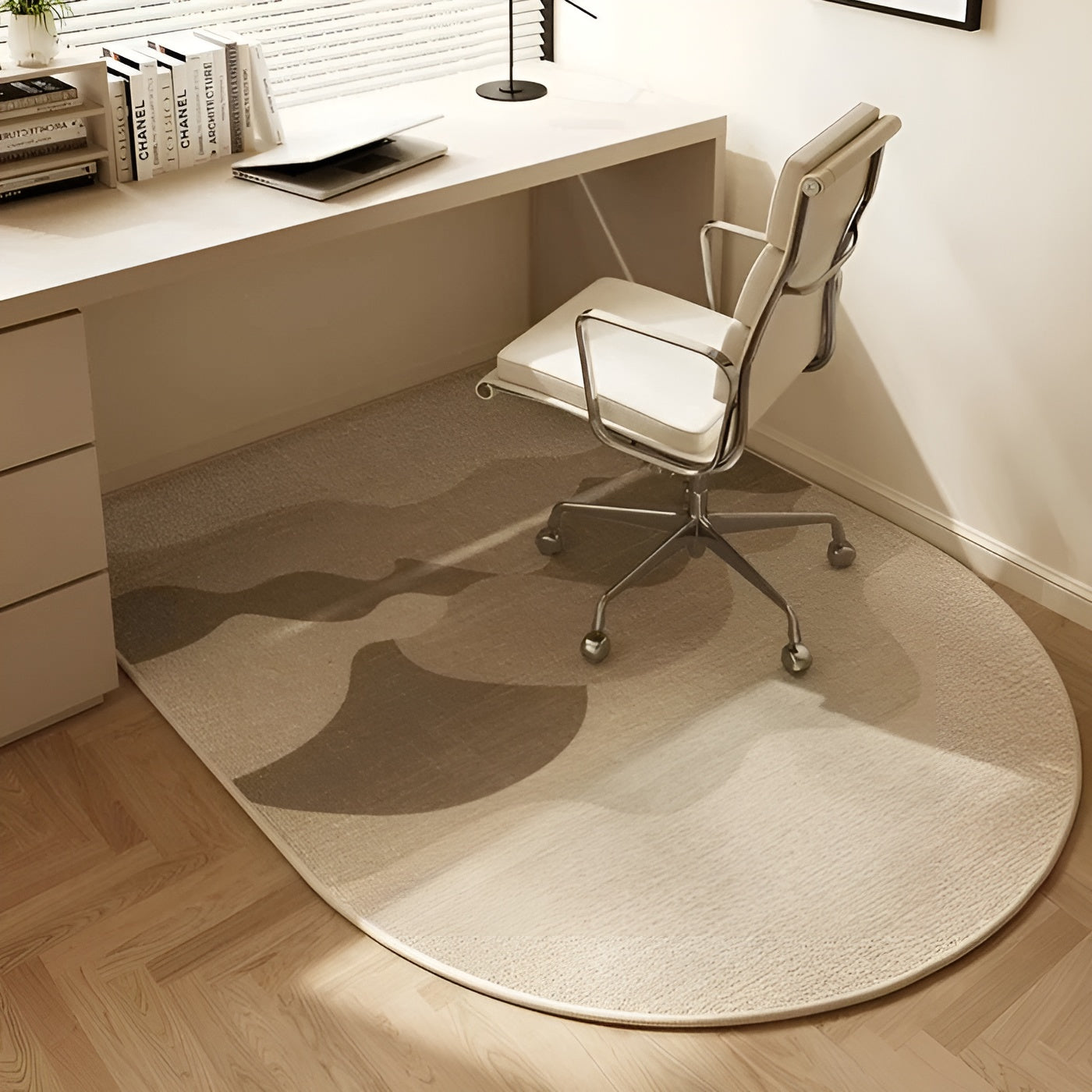 Stuhlunterlage mit rutschfester Unterseite - Bodenschutz für Hartböden & Laminat - 80x160cm / D