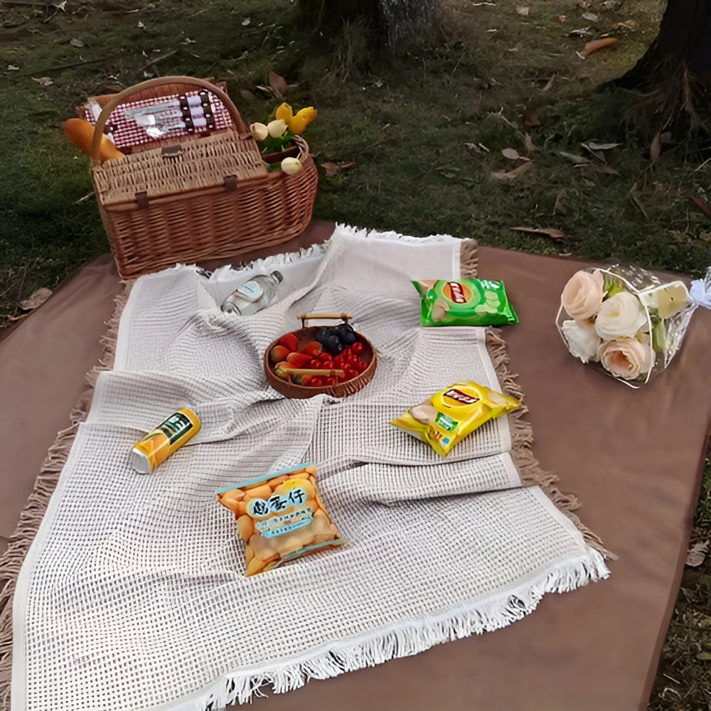 Stylische Picknickdecke – Wasserdicht Und Faltbar – Strandmatte Und Campingdecke Für Den Außenbereich - Picknickdecke
