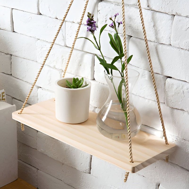 Chic SwingShelf - Minimalistisches Multifunktionales Hängendes Wandregal - Elegare