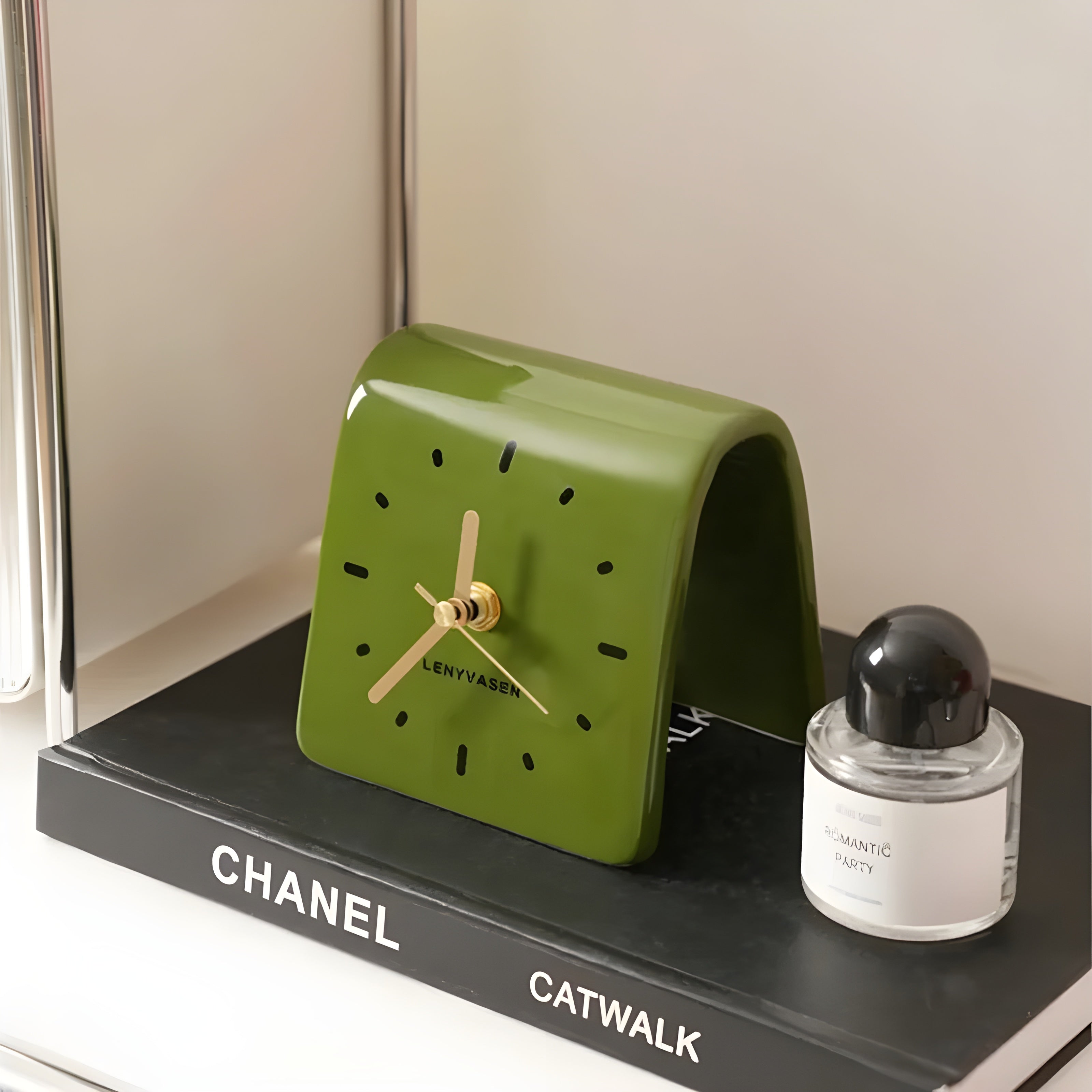 Timepiece Clock - Kreative Keramik-Tischuhr - Wohnzubehör