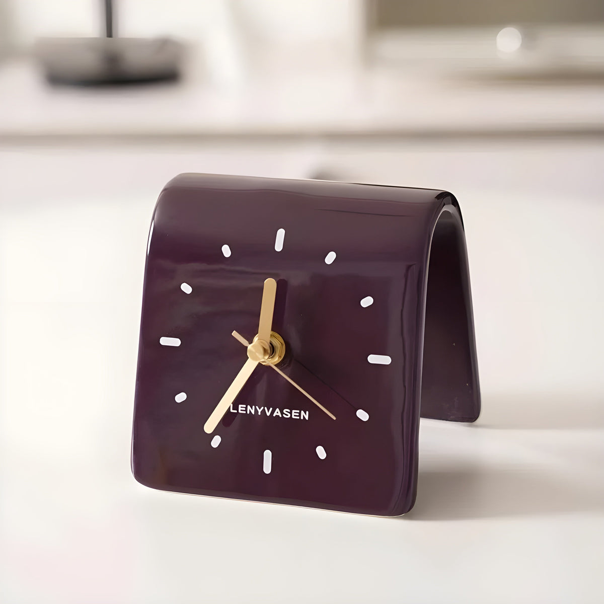 Timepiece Clock - Kreative Keramik-Tischuhr - Wohnzubehör
