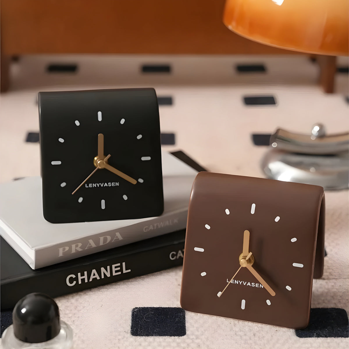 Timepiece Clock - Kreative Keramik-Tischuhr - Wohnzubehör