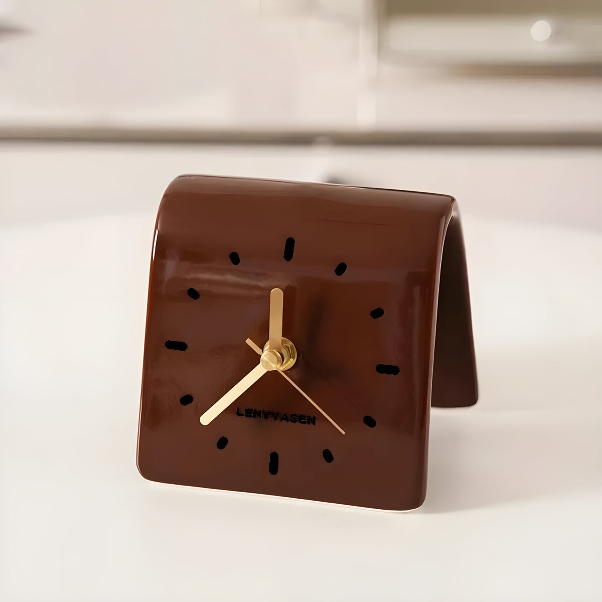 Timepiece Clock - Kreative Keramik-Tischuhr - Wohnzubehör