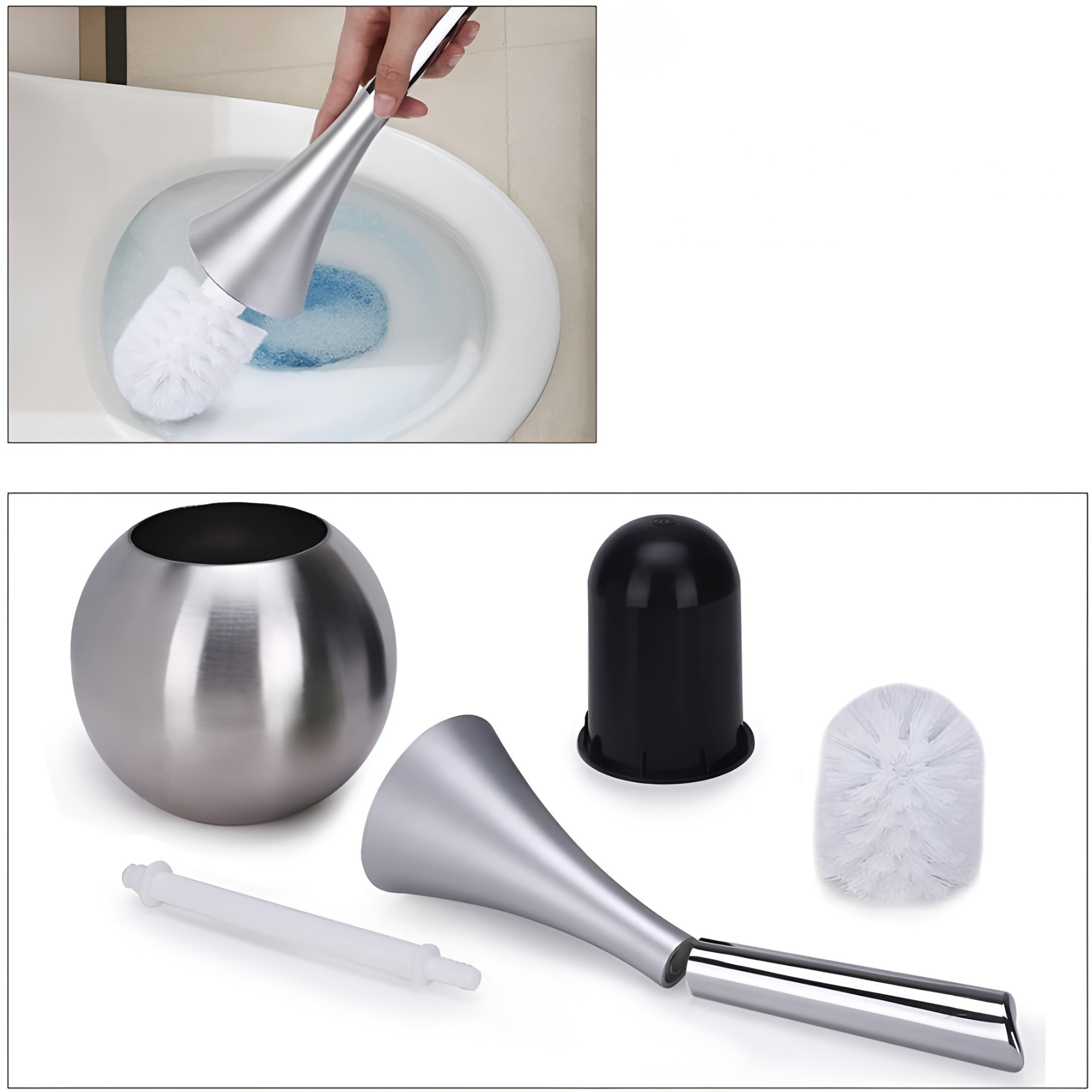 Toilettenbürste mit Hygienischem Design – Innovativ Und Praktisch | Einfache Und Effektive Reinigung - Toilettenbürste