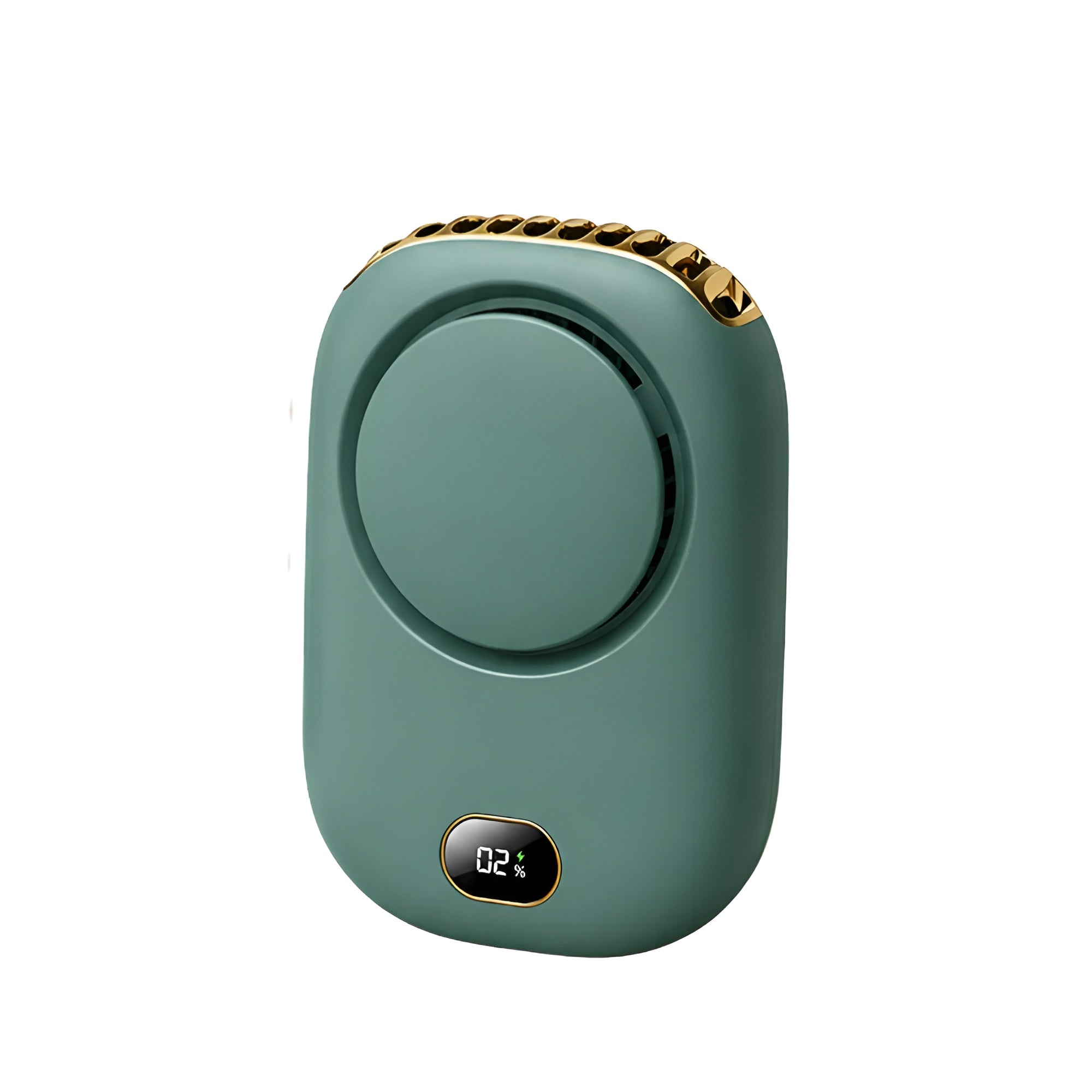 Tragbarer Halsventilator mit Display – über USB aufladbarer Mini-Ventilator mit 3 Geschwindigkeitsstufen | für Reisen