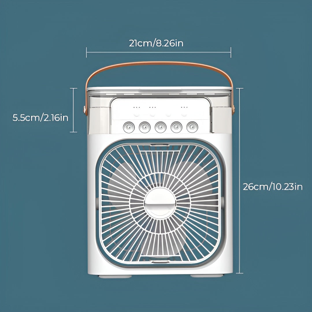 Tragbarer Luftkühler- Kompakt & Tragbar mit Luftbefeuchter - Tischventilator