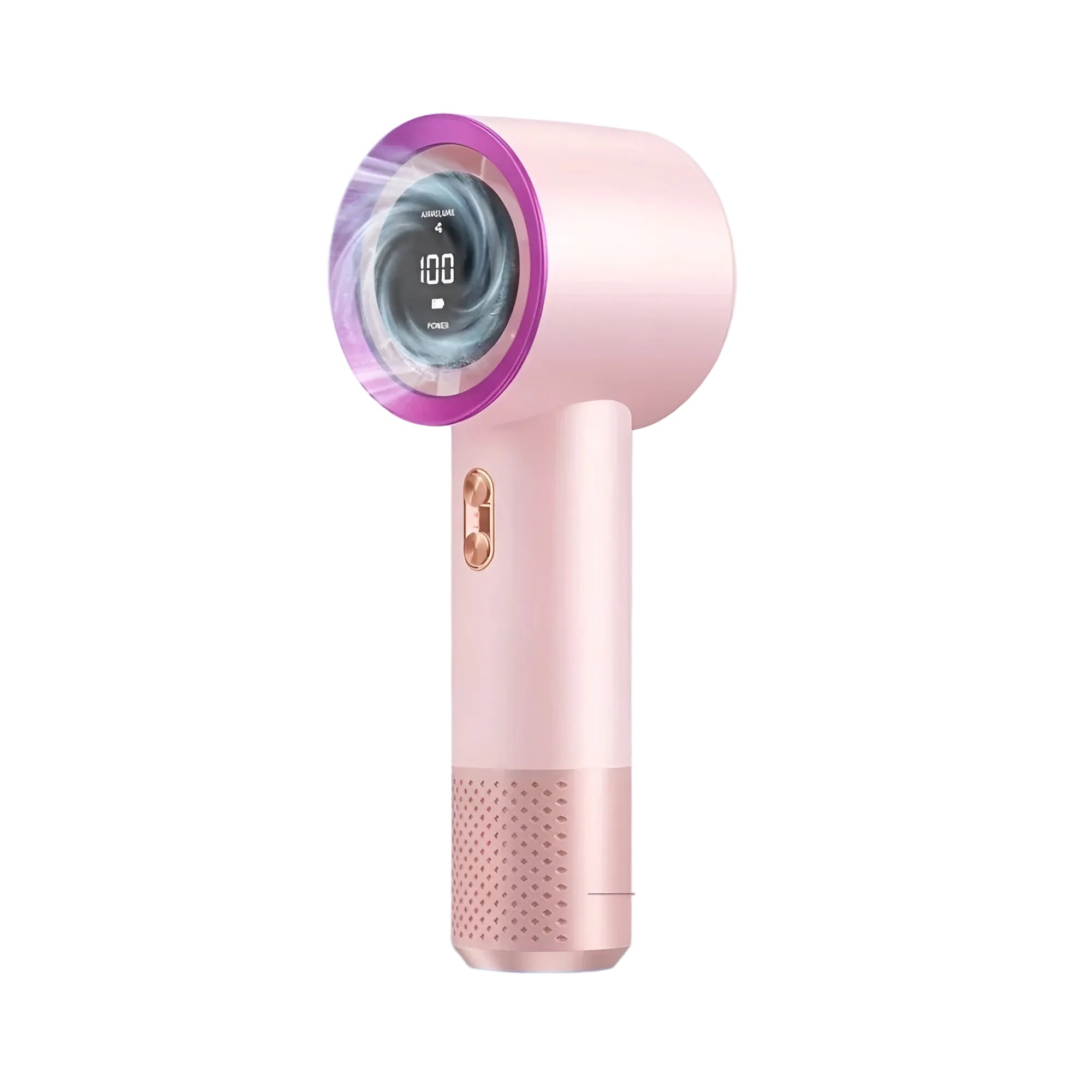 Tragbarer Mini-turbo-handventilator – Über USB Aufladbarer 5-v-hochgeschwindigkeitsventilator MIT Digitalanzeige Und 6