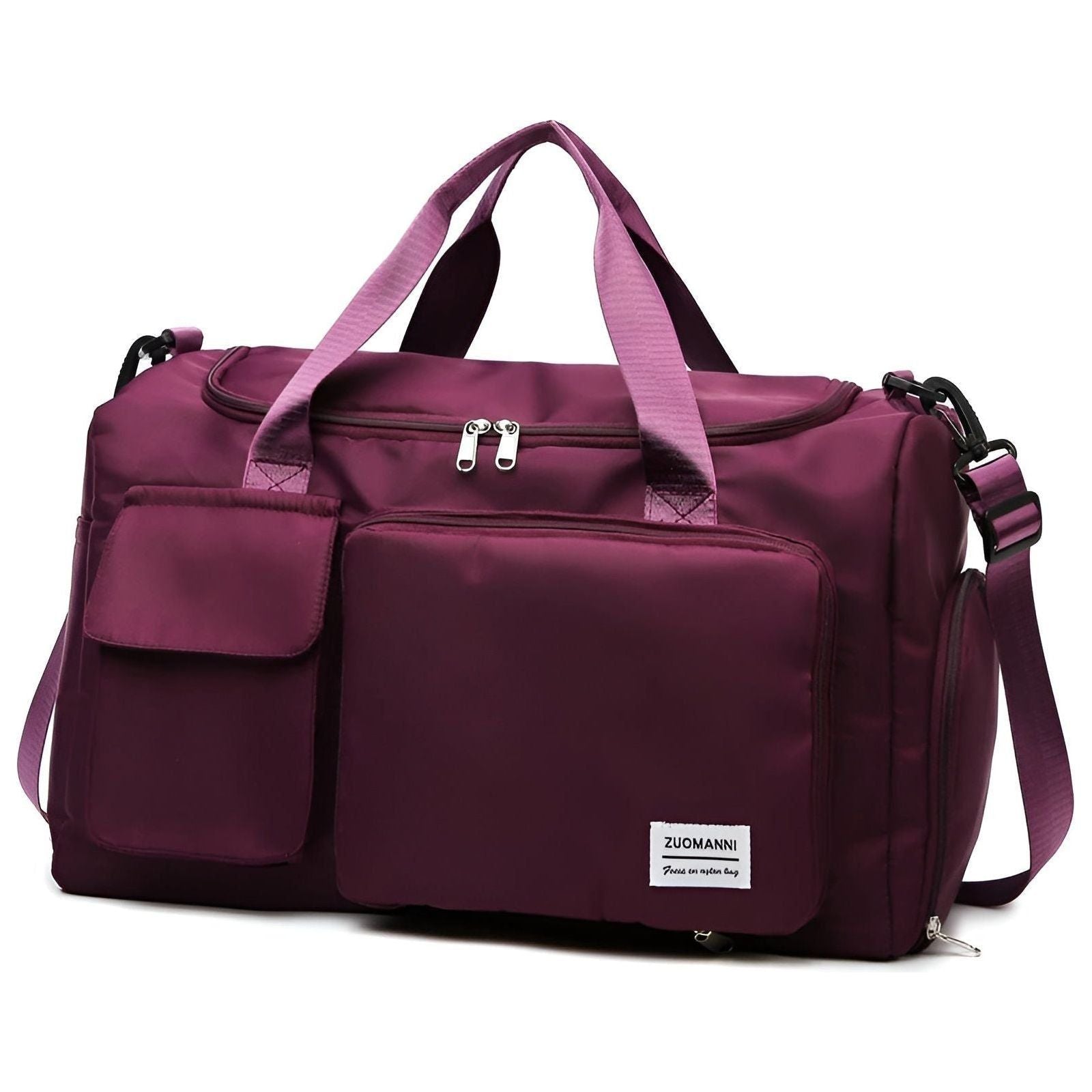 Travel Glam Bag - Großes Fassungsvermögen Wasserdichte Reisetasche für Männer und Frauen - Burgunderrot - Handtasche