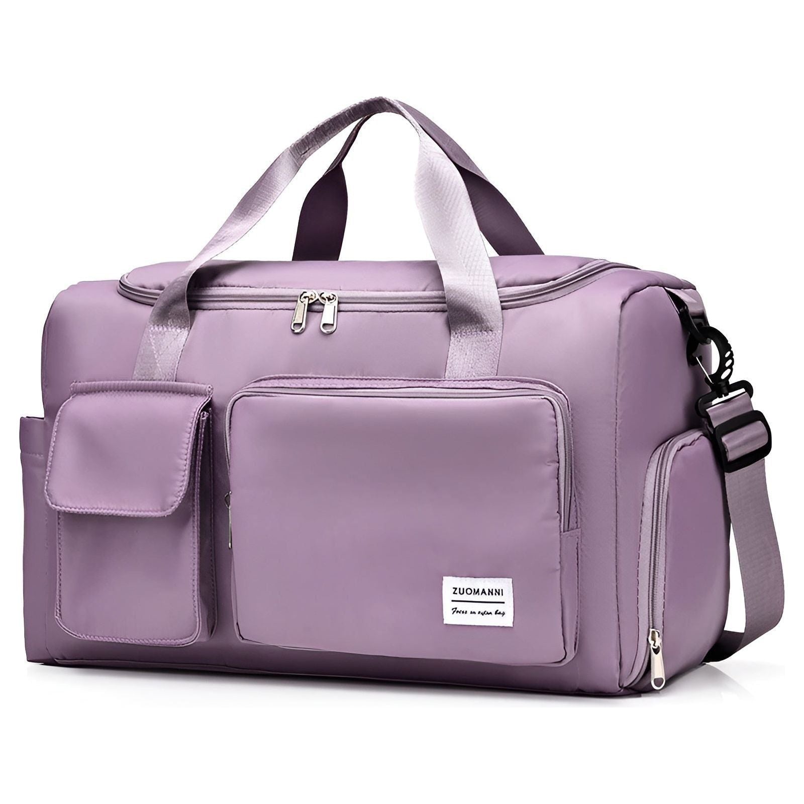 Travel Glam Bag - Großes Fassungsvermögen Wasserdichte Reisetasche für Männer und Frauen - Lila - Handtasche
