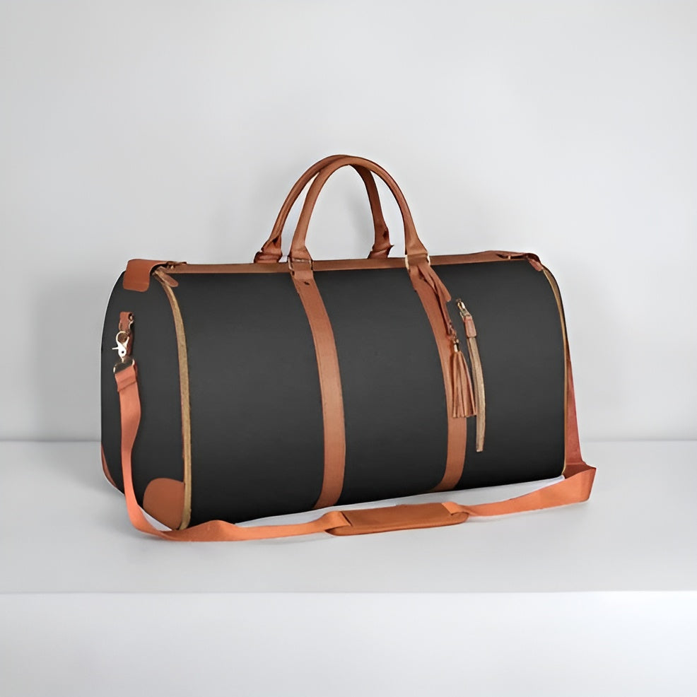 TravelHer Kleidersack faltbar – Reise-Kleidersack für Anzüge & Kleider - Schwarz - Handtasche