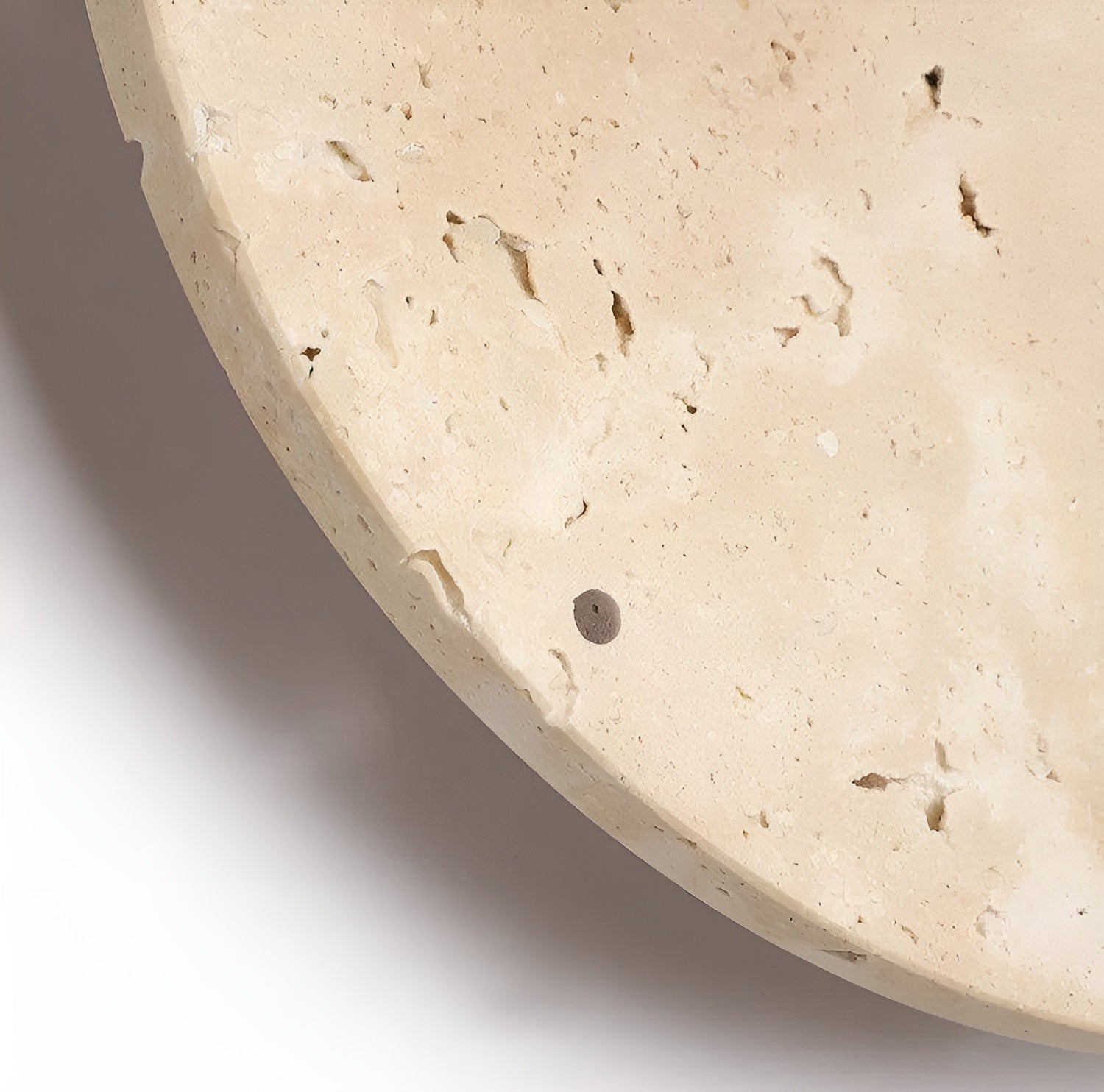 Travertin-Wanduhr mit LED-Licht – Minimalistisch & Dekorativ | Hochwertige Naturstein-Uhr