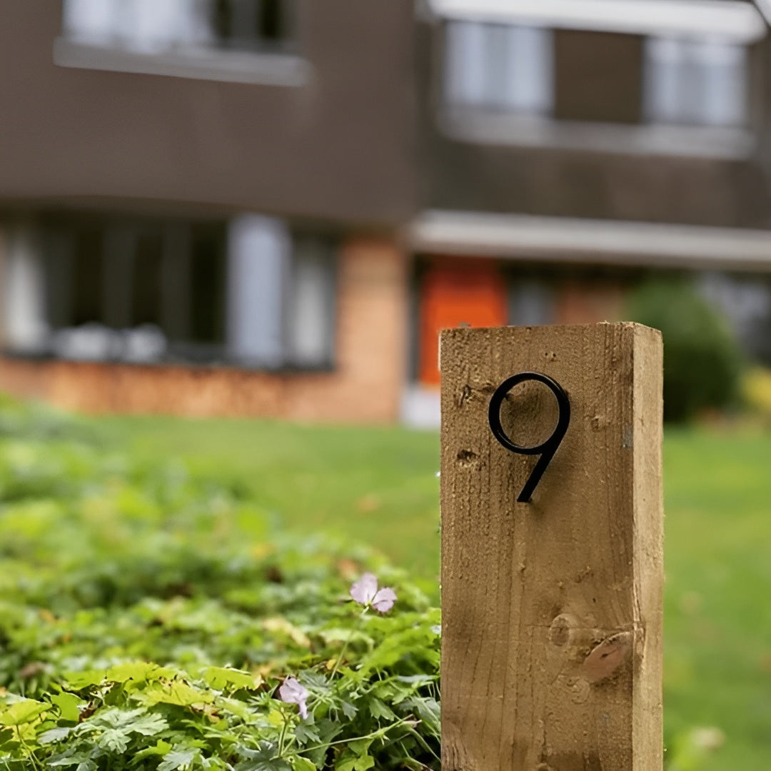 Trilo Hausnummer Freischwebend – Hochwertige Zink-legierung Elegantes Design - Hausnummer