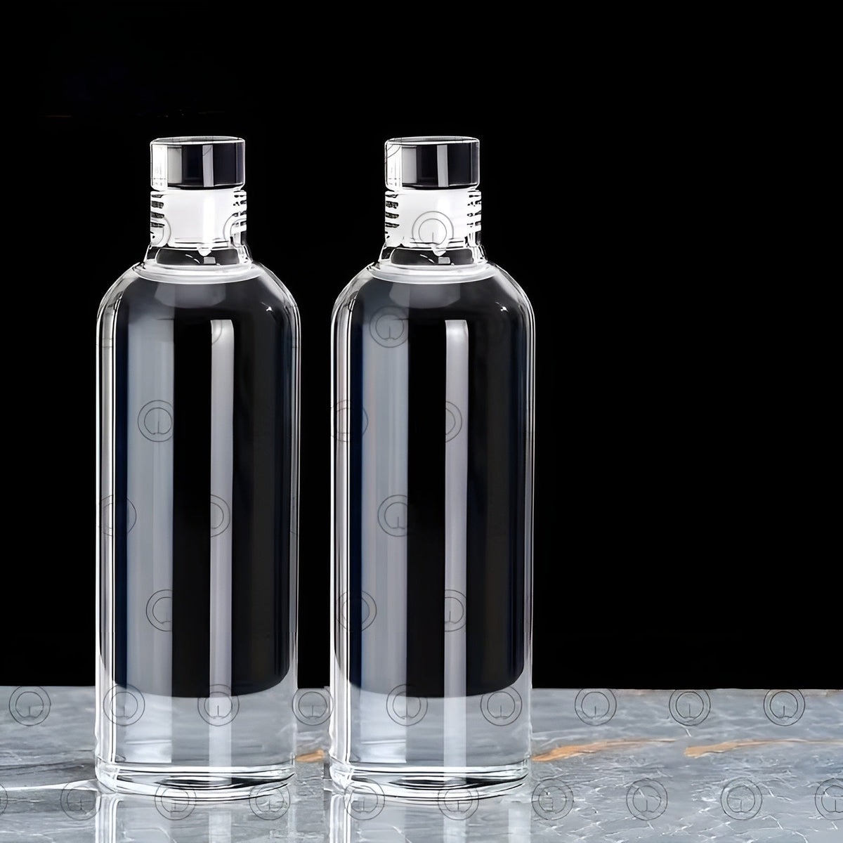 Trinkflasche Aus Borosilikatglas – Auslaufsicher Und Leicht | Ideal Für Kaffee Tee Und Unterwegs - 2 Stück - Wohnzubehör
