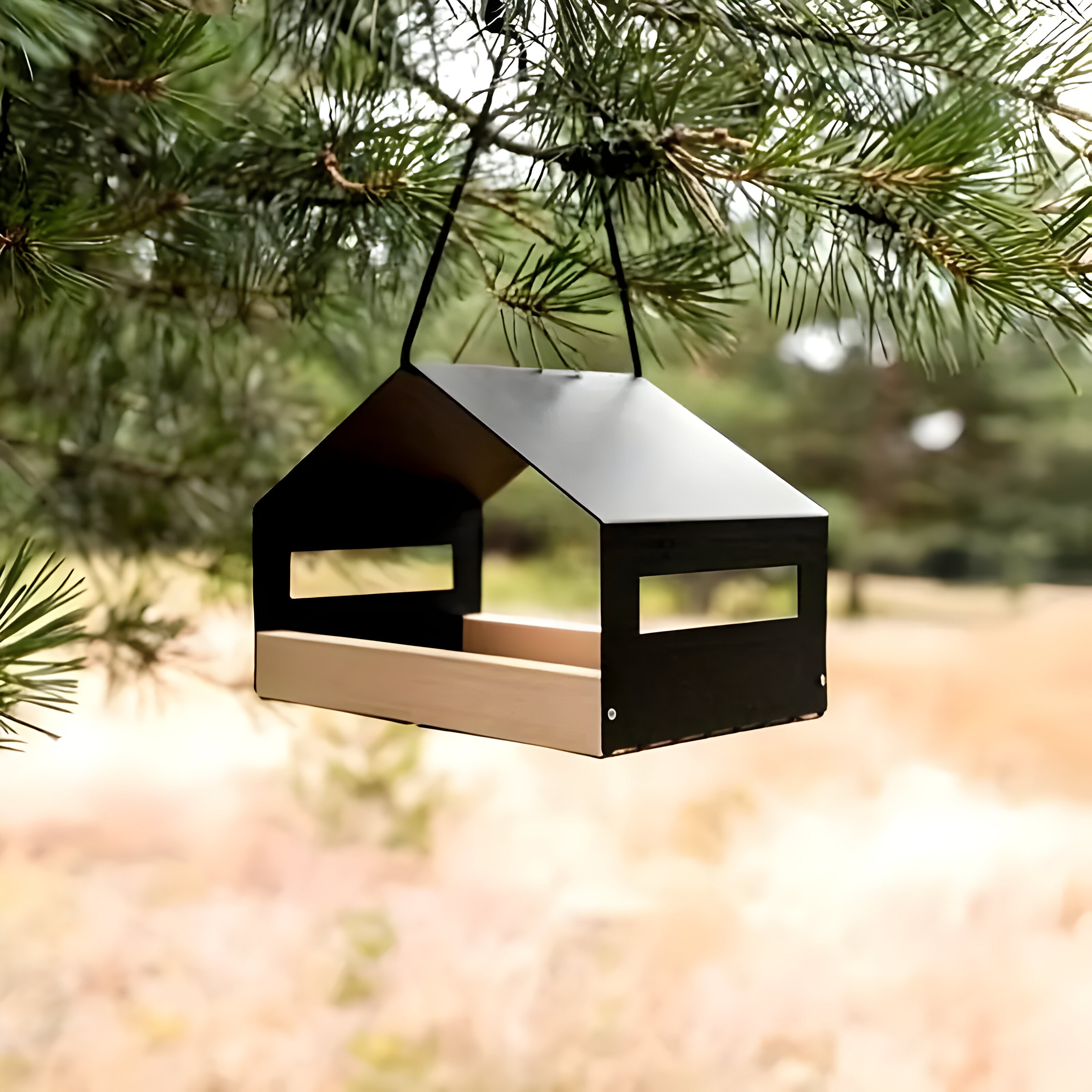 TweetWood Nest – Elegantes Hängendes Vogelhaus - Wohnzubehör