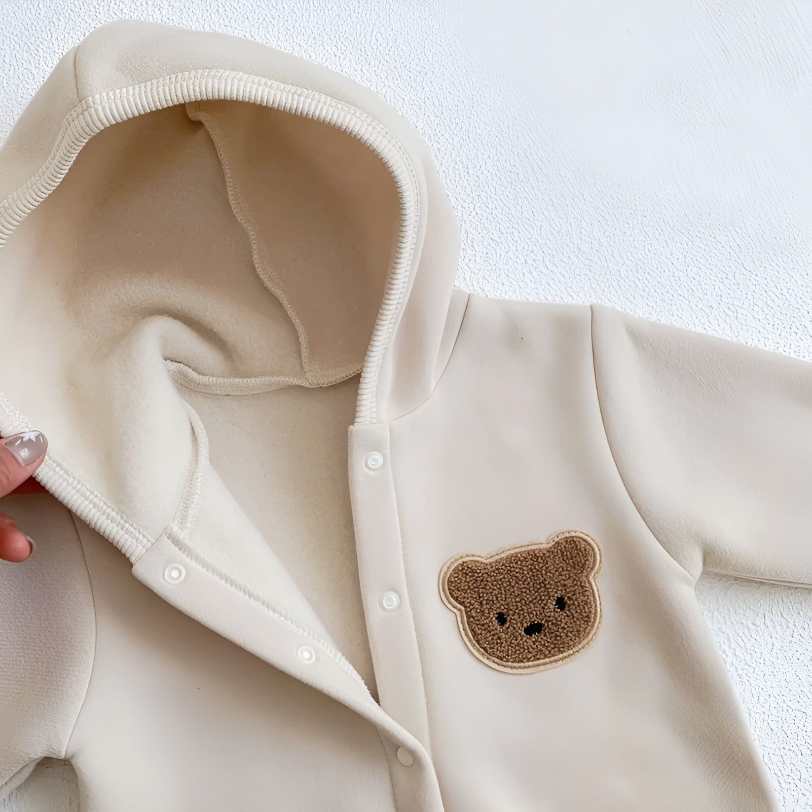 Ada Bodysuit - Bär Hoodie Knoten Jumpsuit für Baby - Elegare