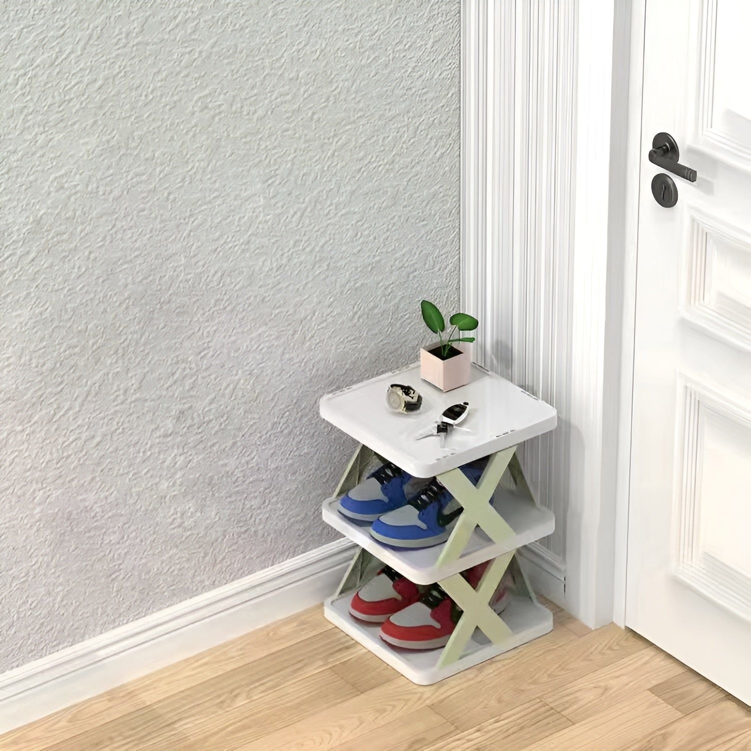 FlexiRack Schuh-Organizer - Multifunktionales Mehrschichtiges Faltbares Schuhregal