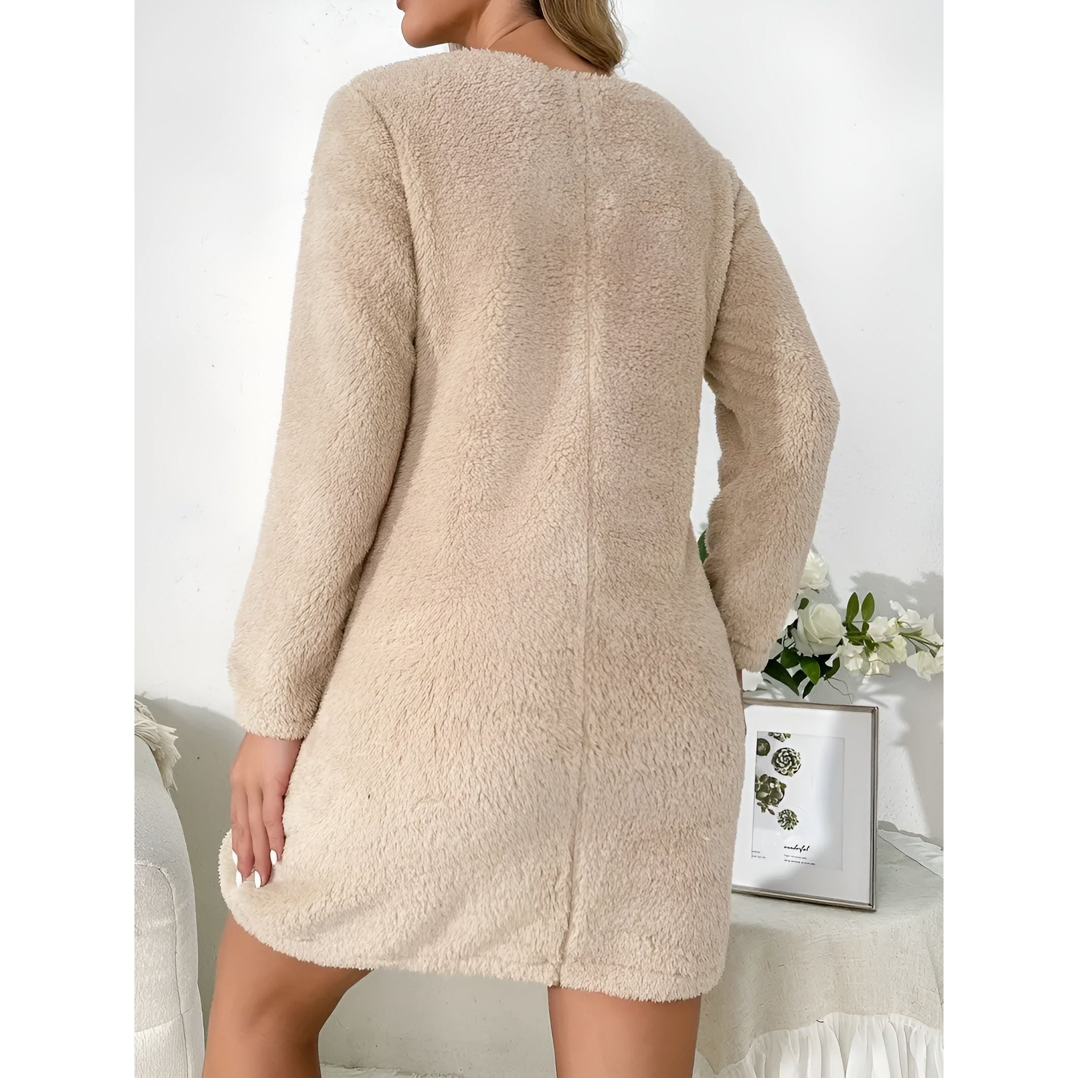 Mia Dress - Warme und Bequeme Langärmelige Strick-Loungewear für Frauen - Elegare