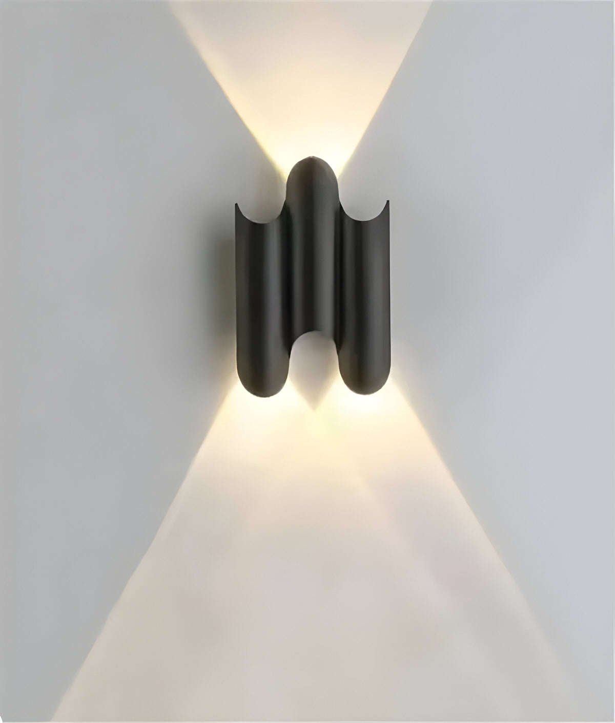 VerandaShine Light – Moderne wasserdichte Außenwandleuchte - 3W Schwarz / Kaltes Weiß (5500K-7000K) - Wandlampe