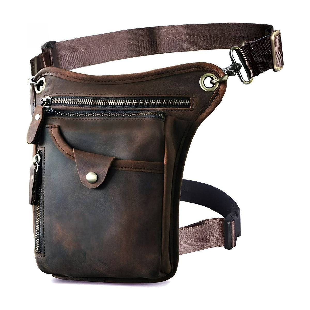 Verner Bag - Lässige Vegan Leder Gürteltasche für Herren - Handtasche