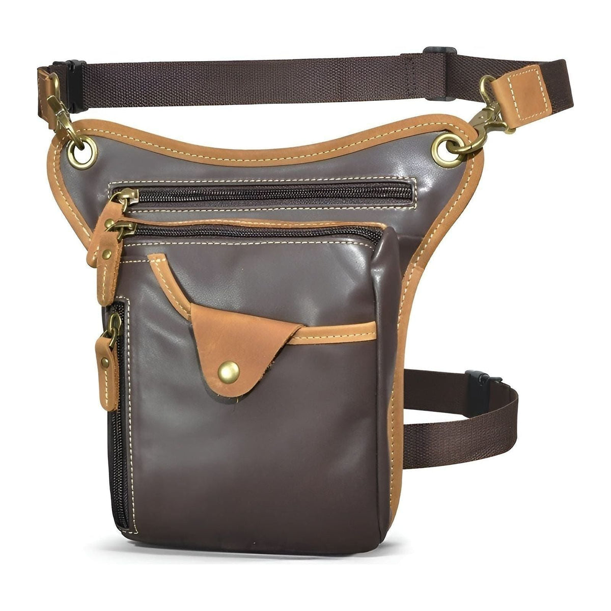 Verner Bag - Lässige Vegan Leder Gürteltasche für Herren - Handtasche