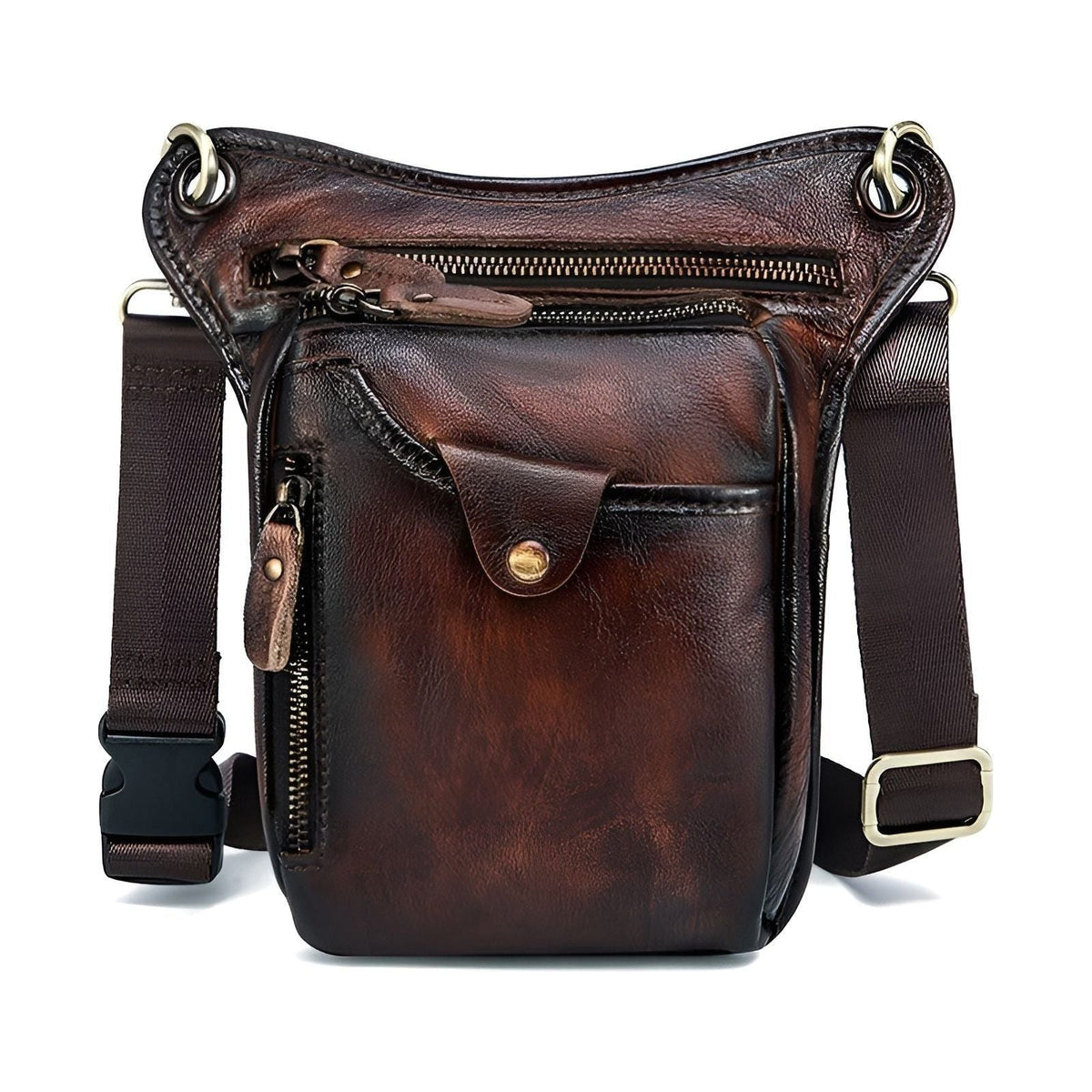 Verner Bag - Lässige Vegan Leder Gürteltasche für Herren - Handtasche