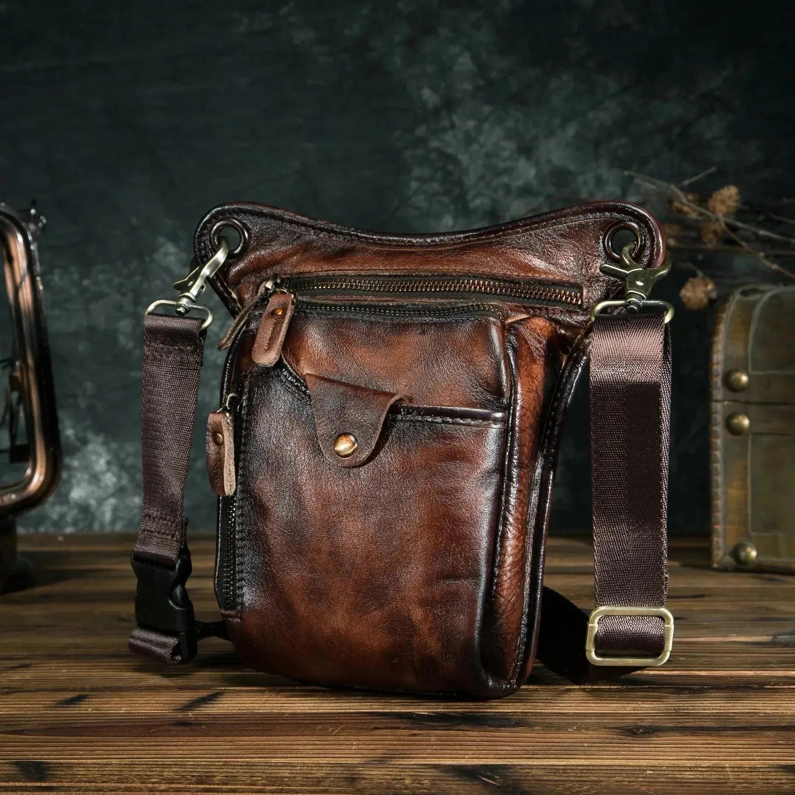 Verner Bag - Lässige Vegan Leder Gürteltasche für Herren - Handtasche