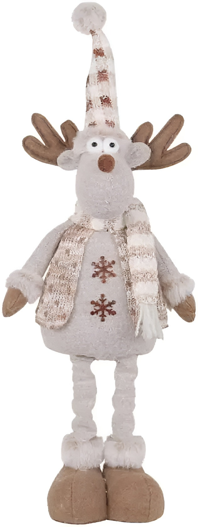 Verstellbare Weihnachtsfiguren – Niedliche Plüschdekoration | Weihnachtsmann Schneemann & Rentier für Zuhause - A