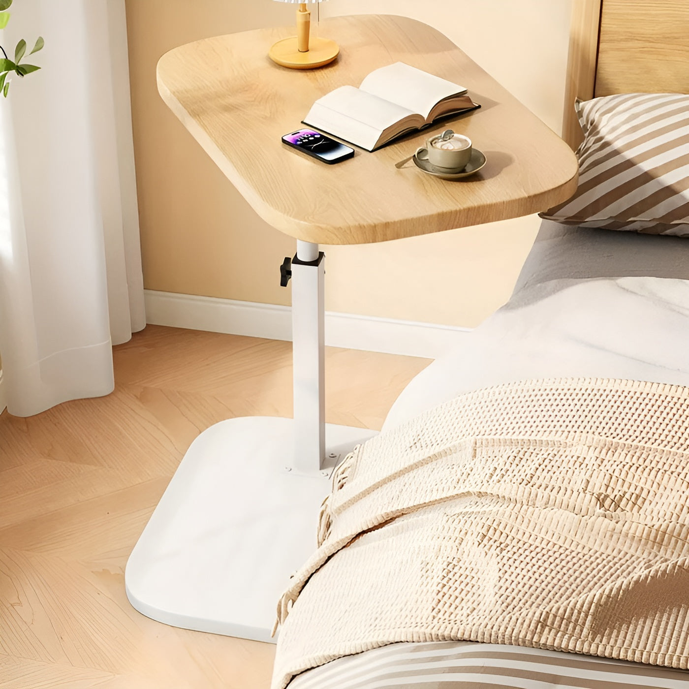 Verstellbarer Beistelltisch – Praktisch und Platzsparend | Perfekt für Sofa und Bett - Wohnzubehör