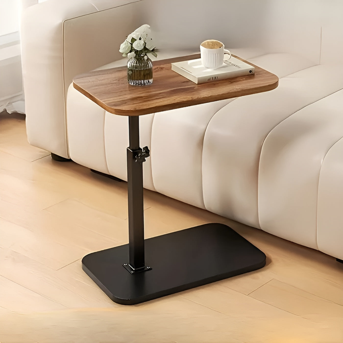 Verstellbarer Beistelltisch – Praktisch und Platzsparend | Perfekt für Sofa und Bett - Braun - Wohnzubehör