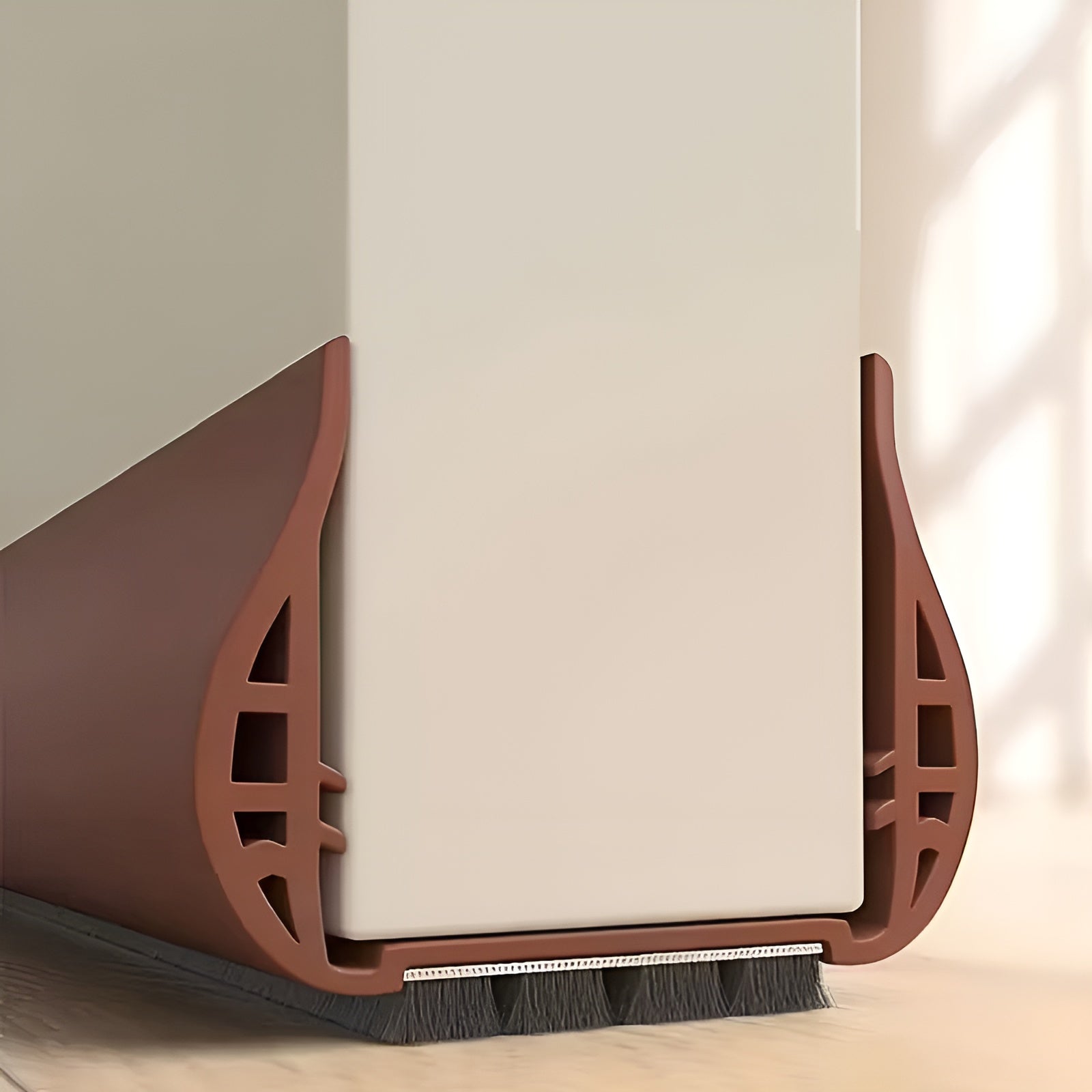 Verstellbarer Türzugstopper – Wirksame PVC Dichtungsleiste für Schlafzimmer- und Innentüren - Buin / 2 Stück