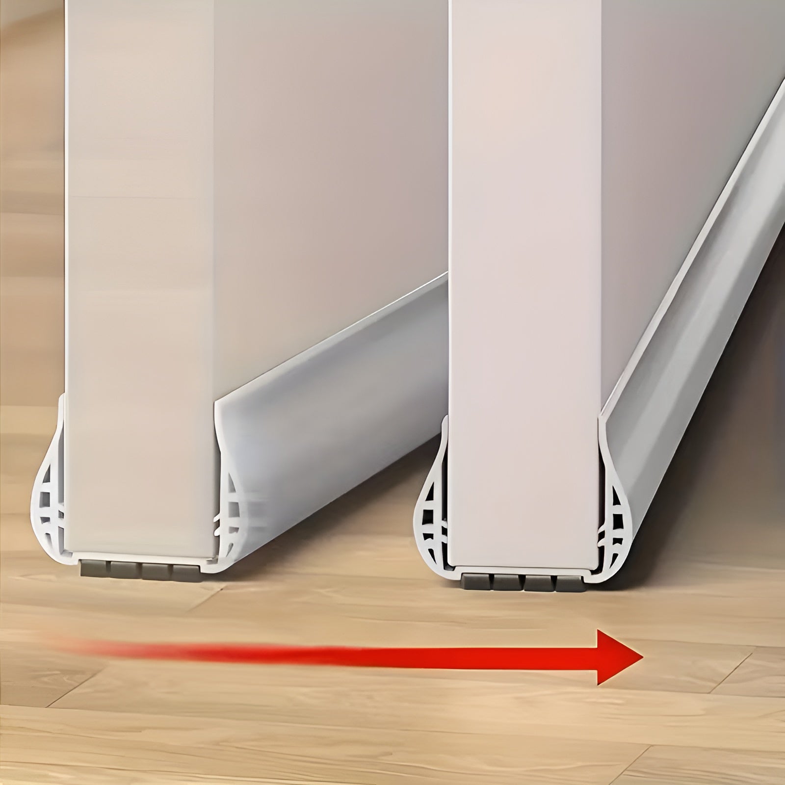 Verstellbarer Türzugstopper – Wirksame PVC Dichtungsleiste für Schlafzimmer- und Innentüren - Türstopper