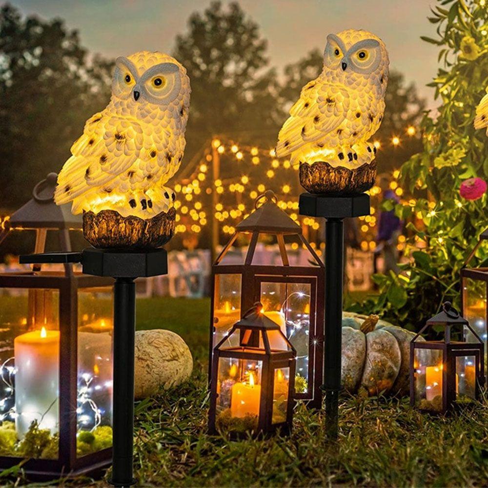 OwlGlow Lamp - Solarbetriebene Eule LED Licht Garten Dekoration Licht