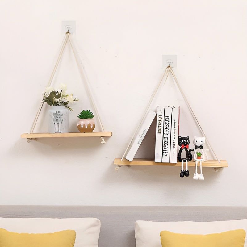 Chic SwingShelf - Minimalistisches Multifunktionales Hängendes Wandregal - Elegare