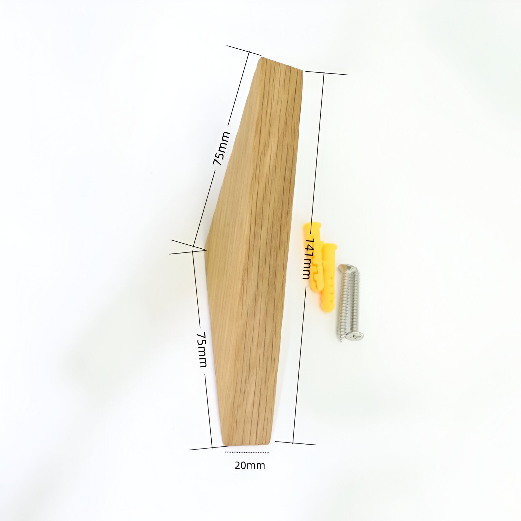 Wandhaken aus Holz – Natürliches Design für Jacken Handtücher & Accessoires - Wandhaken