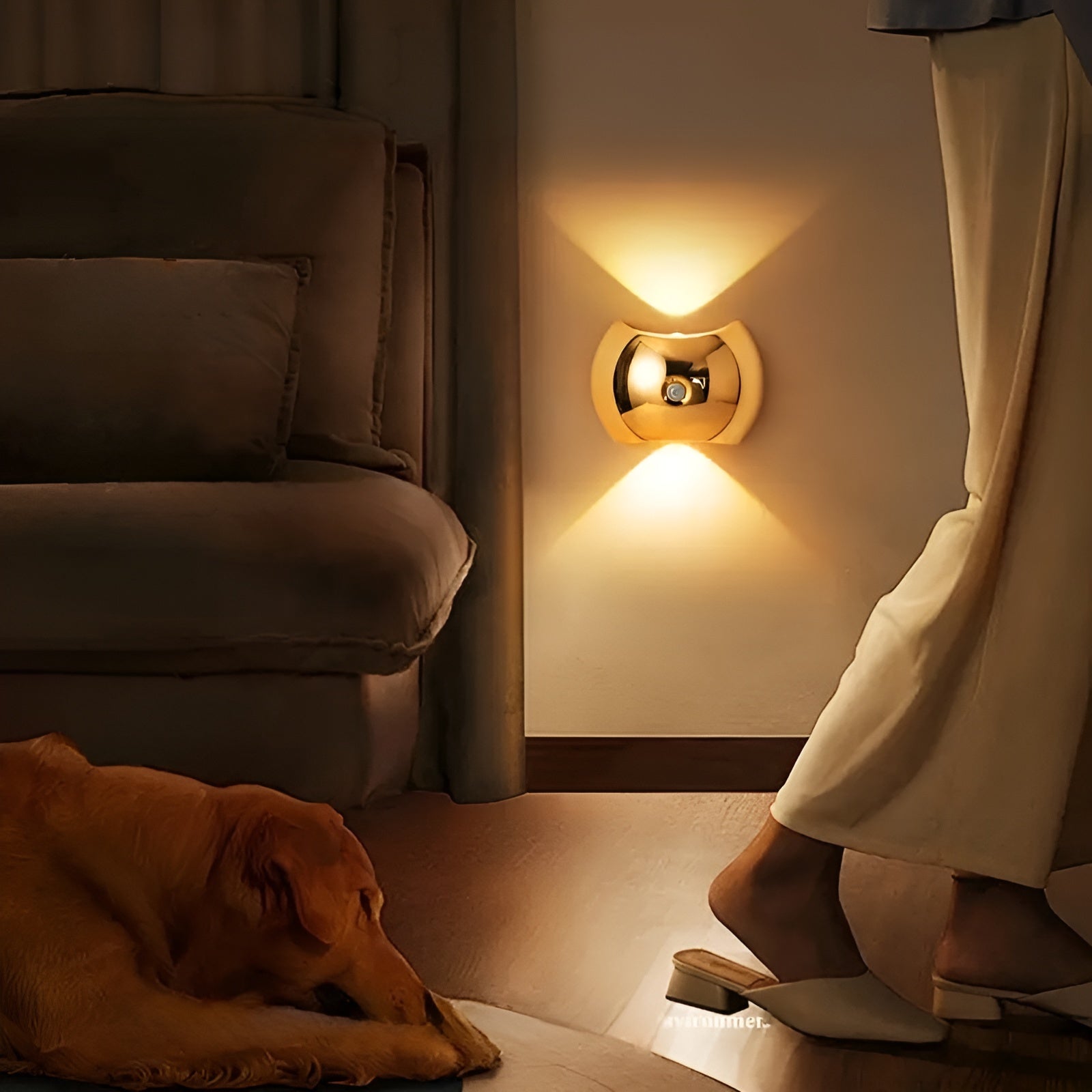 Wandleuchte mit Bewegungssensor – Duales LED-Licht Oben & Unten | Magnetisch & Tragbar - Wandlampe