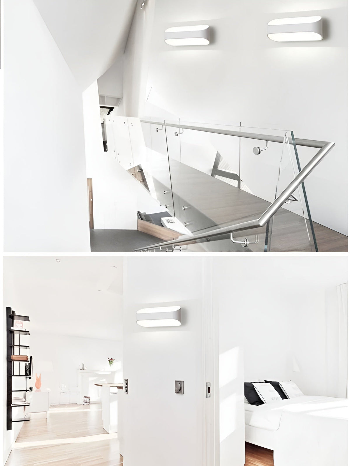 Wandleuchte mit Warmem Licht – Moderne LED Beleuchtung | Ideal für Wohnzimmer & Schlafzimmer - Wandlampe