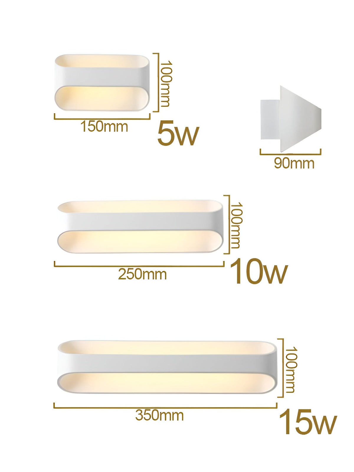 Wandleuchte mit Warmem Licht – Moderne LED Beleuchtung | Ideal für Wohnzimmer & Schlafzimmer - Wandlampe