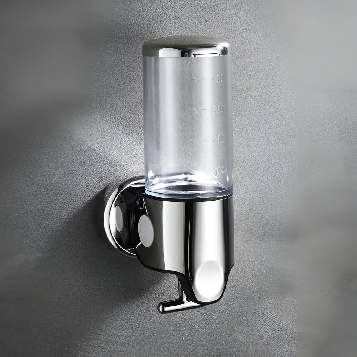 Wandseifenspender mit Marmor-Optik – 500 ml zur Wandmontage - 1 Stück / Transparent - Seifenspender