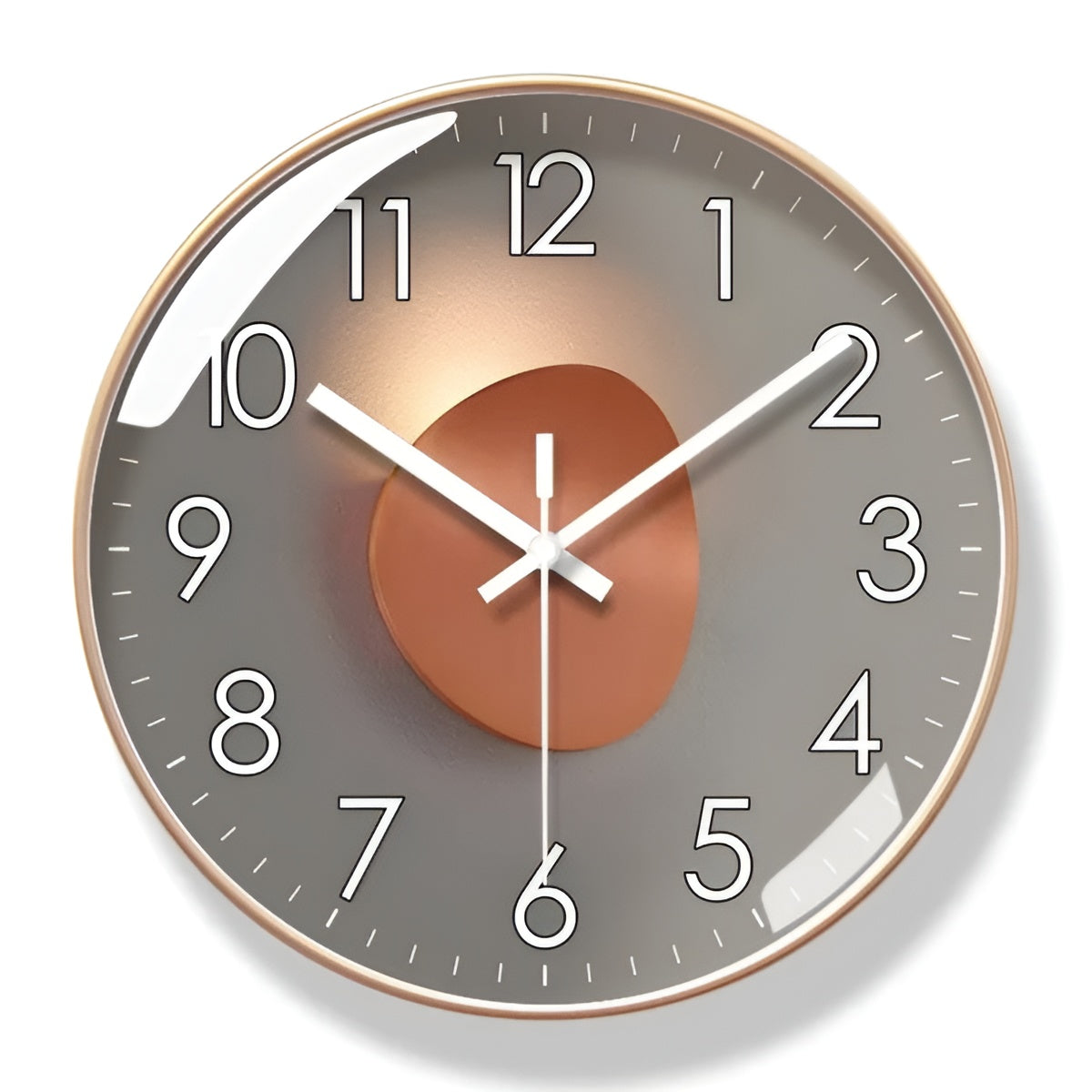 Wanduhr im Designerstil – Modern und Elegant | Für ein Stilvolles Zuhause - H / 25 cm x 25 cm - Wanduhr