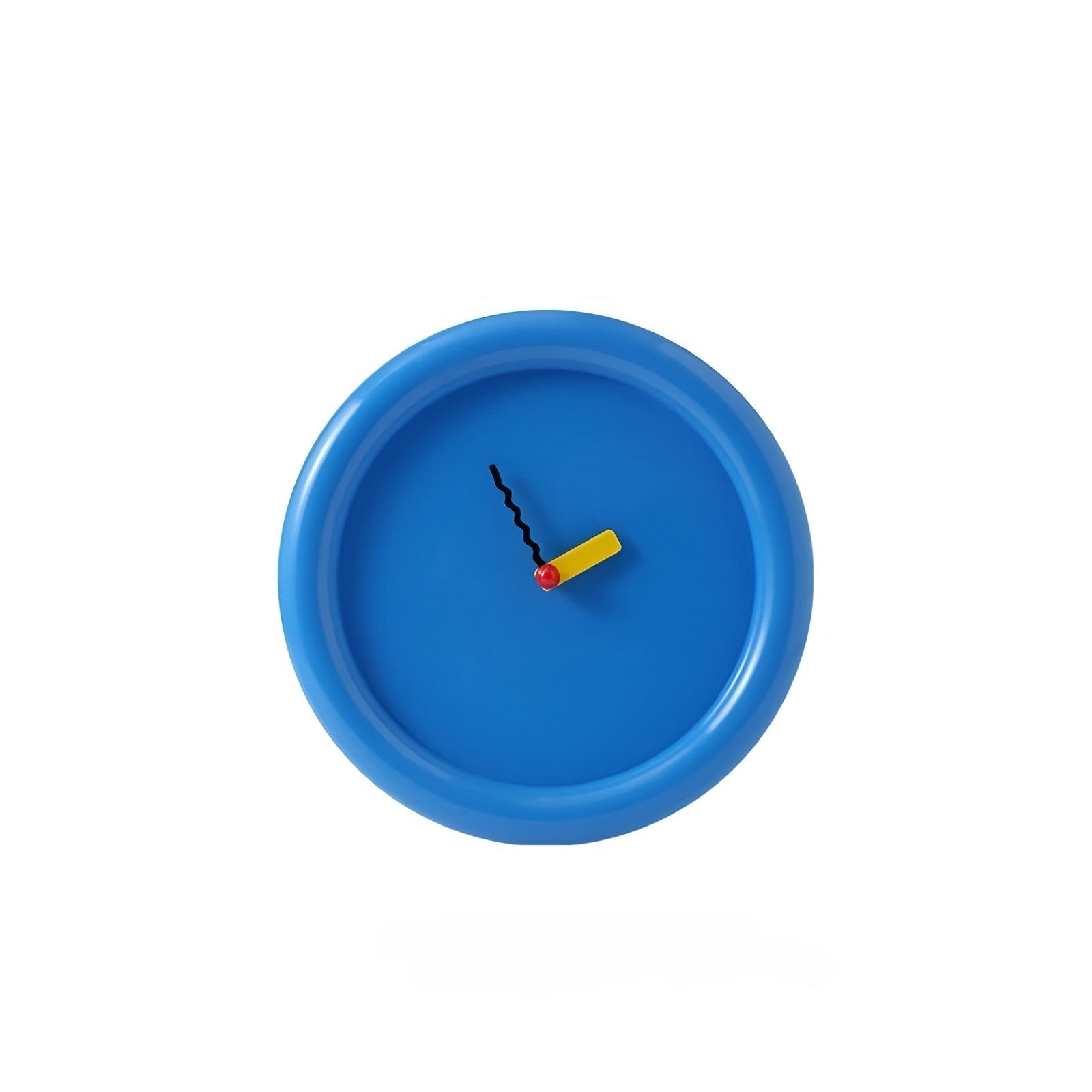 Wanduhr im Memphis Stil – Moderne Dekoratives Design für Wohnzimmer & Büro - Blau - Wanduhr