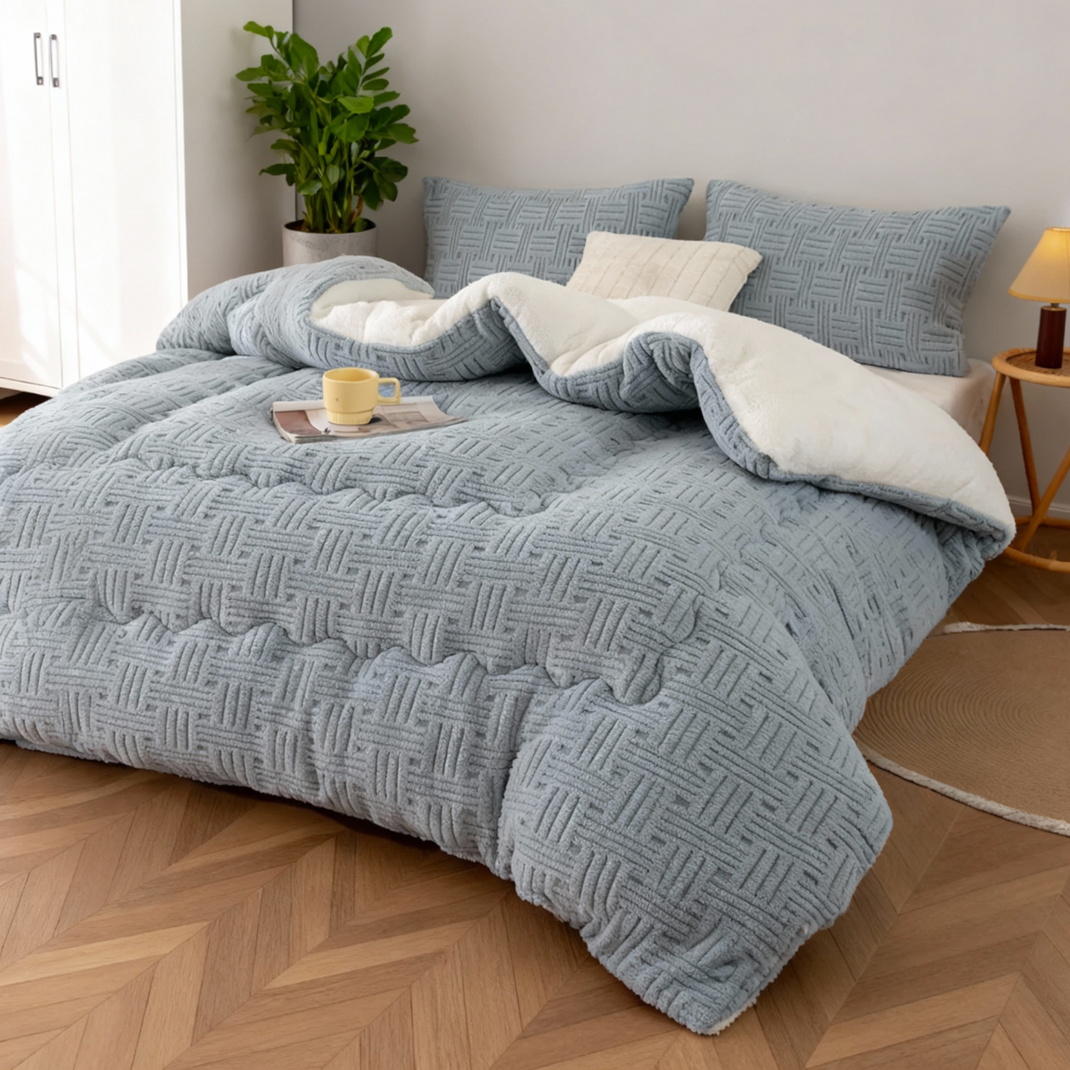 Warme Wolldecke für den Winter – Extra Dick und Weich - Bettwäsche