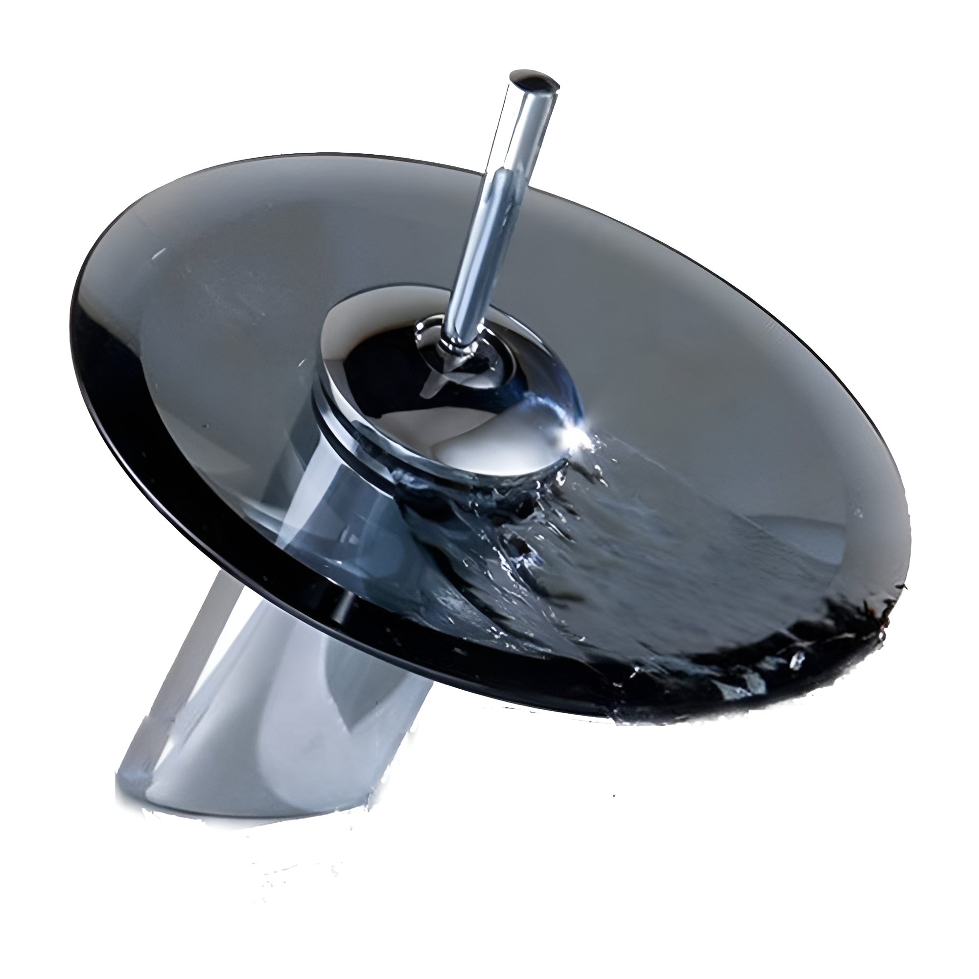 Waschtischarmatur mit Wasserfall – Stilvoll und Modern | Einhebelmischer in Chrom für Badezimmer - Waschtischarmaturen