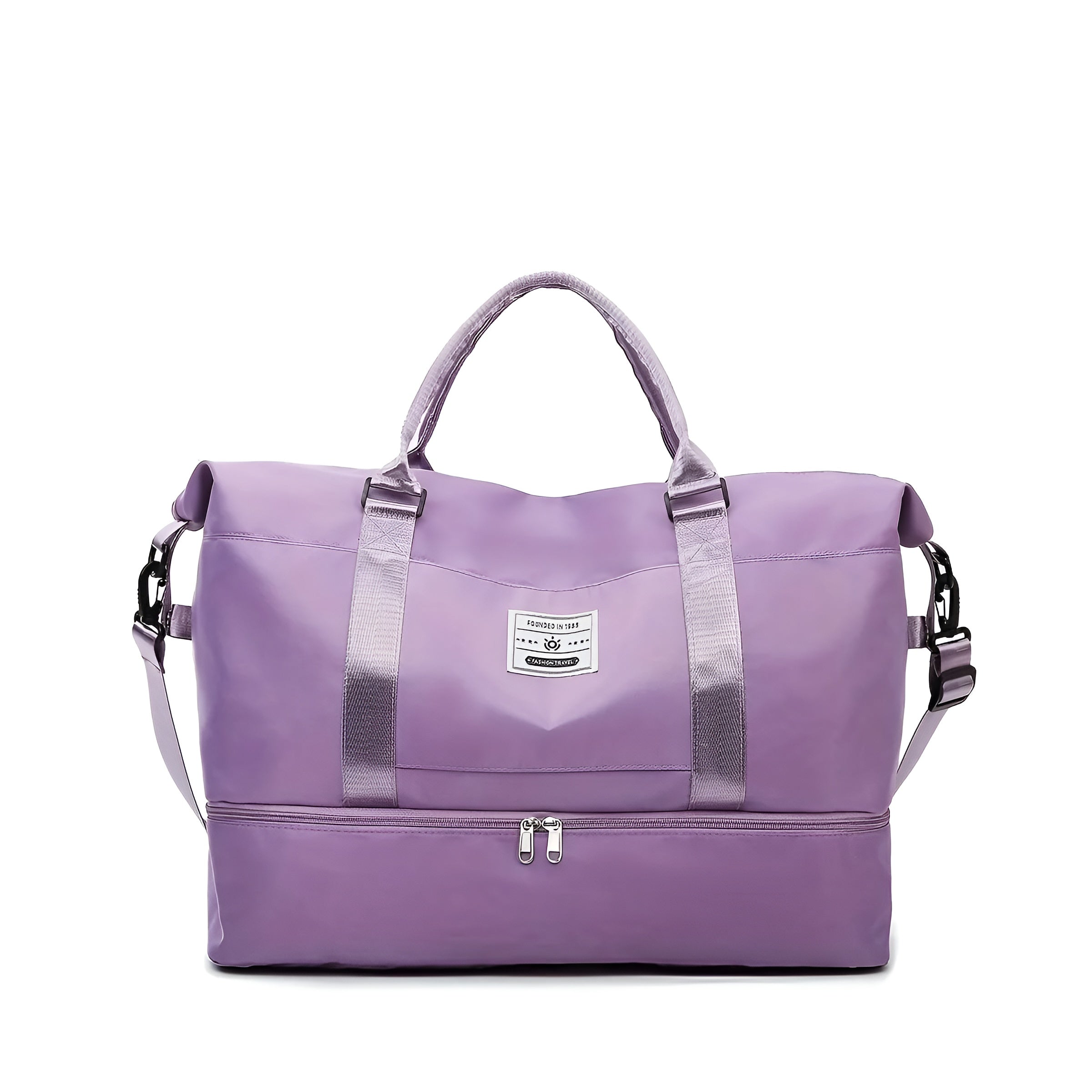 Wasserdichte Reisetasche – Geräumiges Design mit mehreren Aufbewahrungsfächern - Hellviolett - Reisetasche