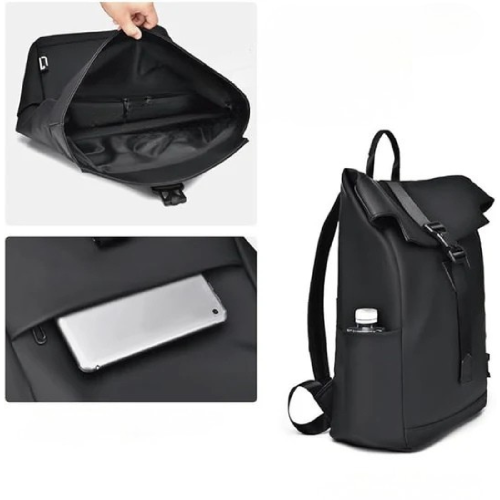 Wasserdichter Laptop-Rucksack für Reisen & Pendler – Leicht Geräumig mit USB-Anschluss - Rucksack