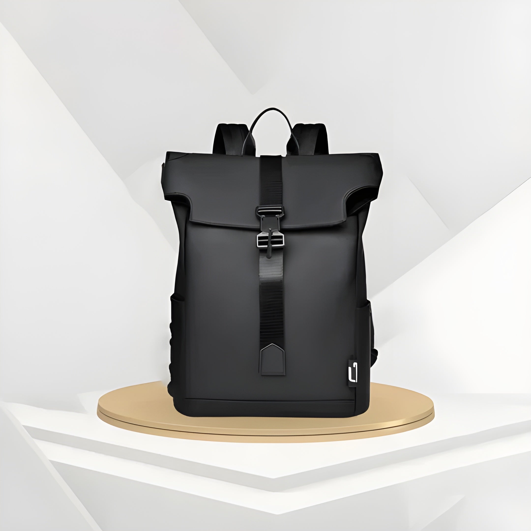 Wasserdichter Laptop-Rucksack für Reisen & Pendler – Leicht Geräumig mit USB-Anschluss - Schwarz - Rucksack