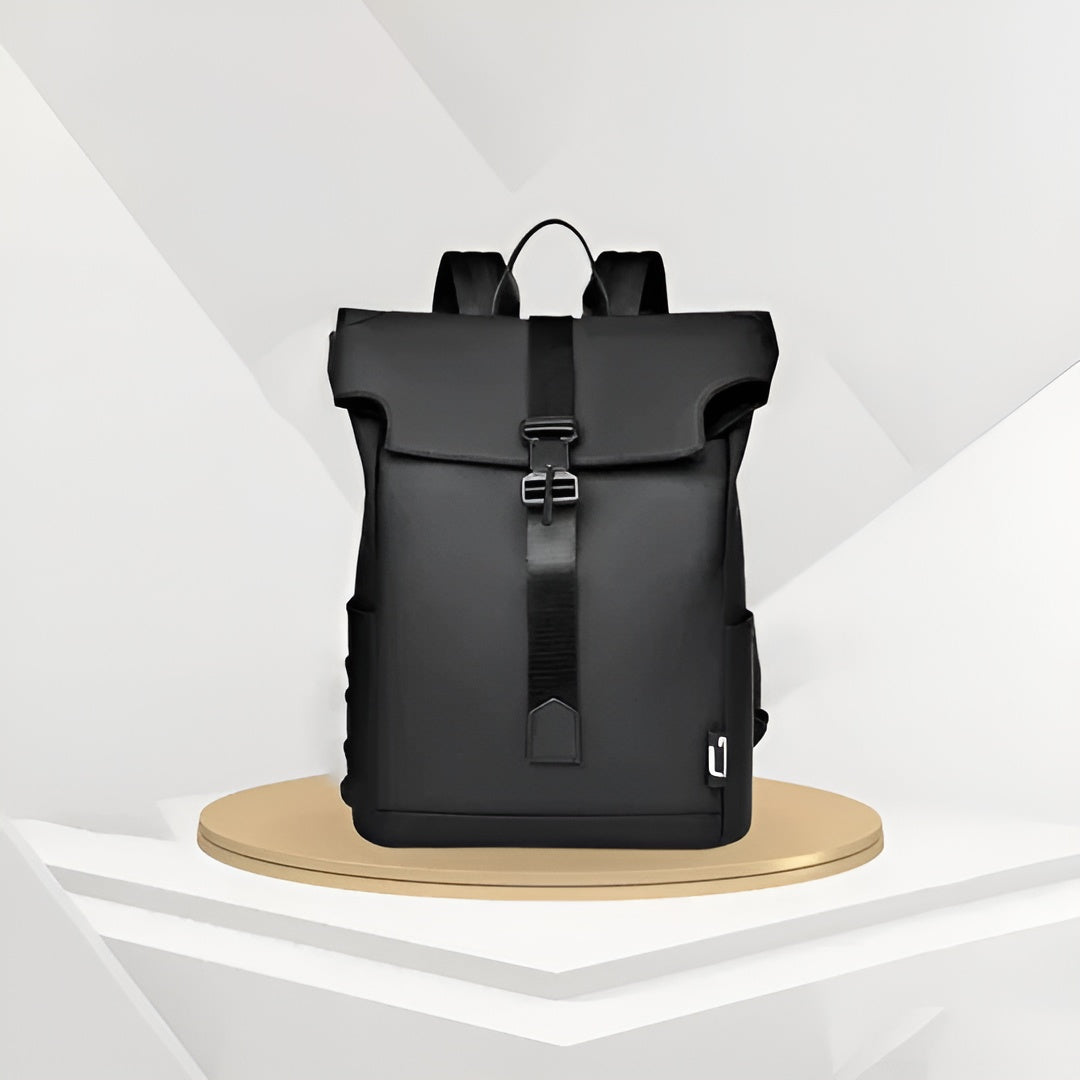 Wasserdichter Reiserucksack (Skanto) – USB-Aufladung | Geräumiges und leichtes Design - Schwarz - Reiserucksack