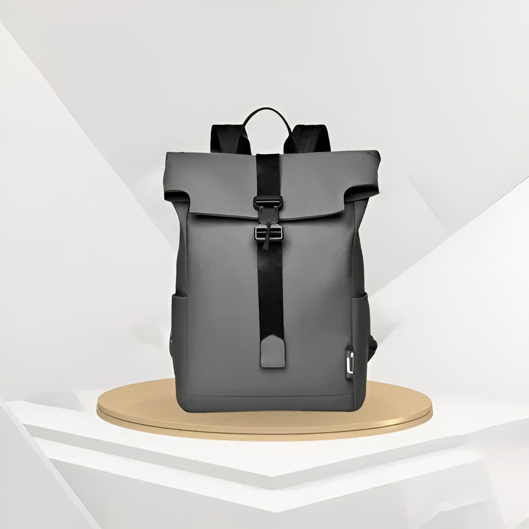 Wasserdichter Reiserucksack (Skanto) – USB-Aufladung | Geräumiges und leichtes Design - Grau - Reiserucksack