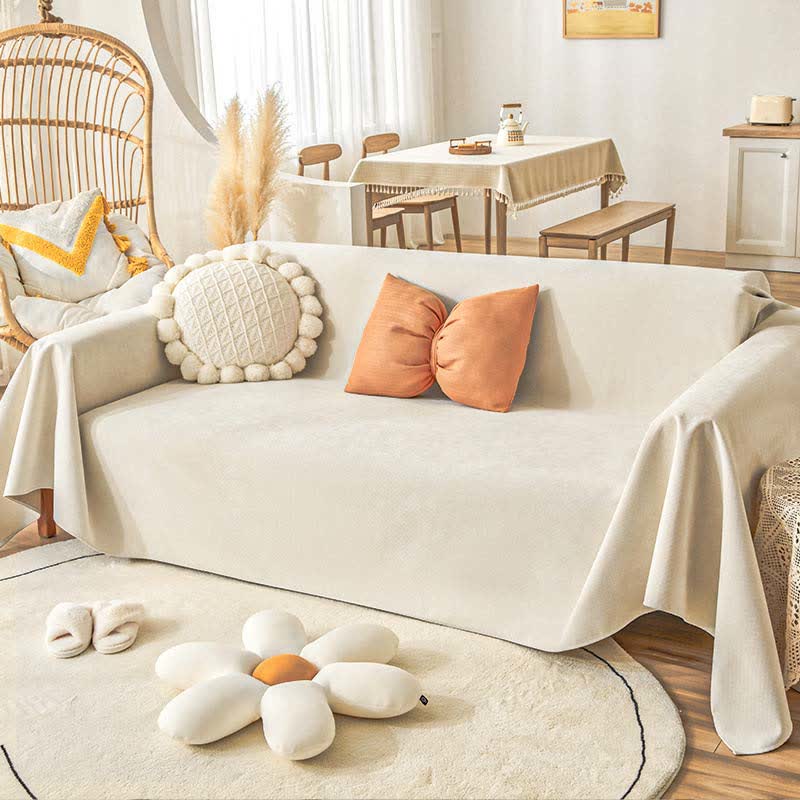 Wasserdichter Sofaschutz aus Chenille – für Hund und Haustier - Beige / 90 x 160 cm - Sofaschutz