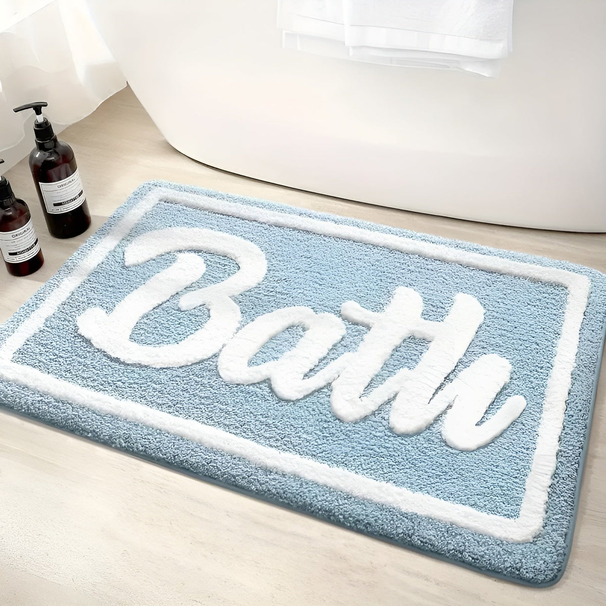 Weiche Badvorleger – Rutschfest & Saugfähig | Perfekt als Weihnachtsdeko oder Geschenk - Blau / 40*60cm - Wohnzubehör