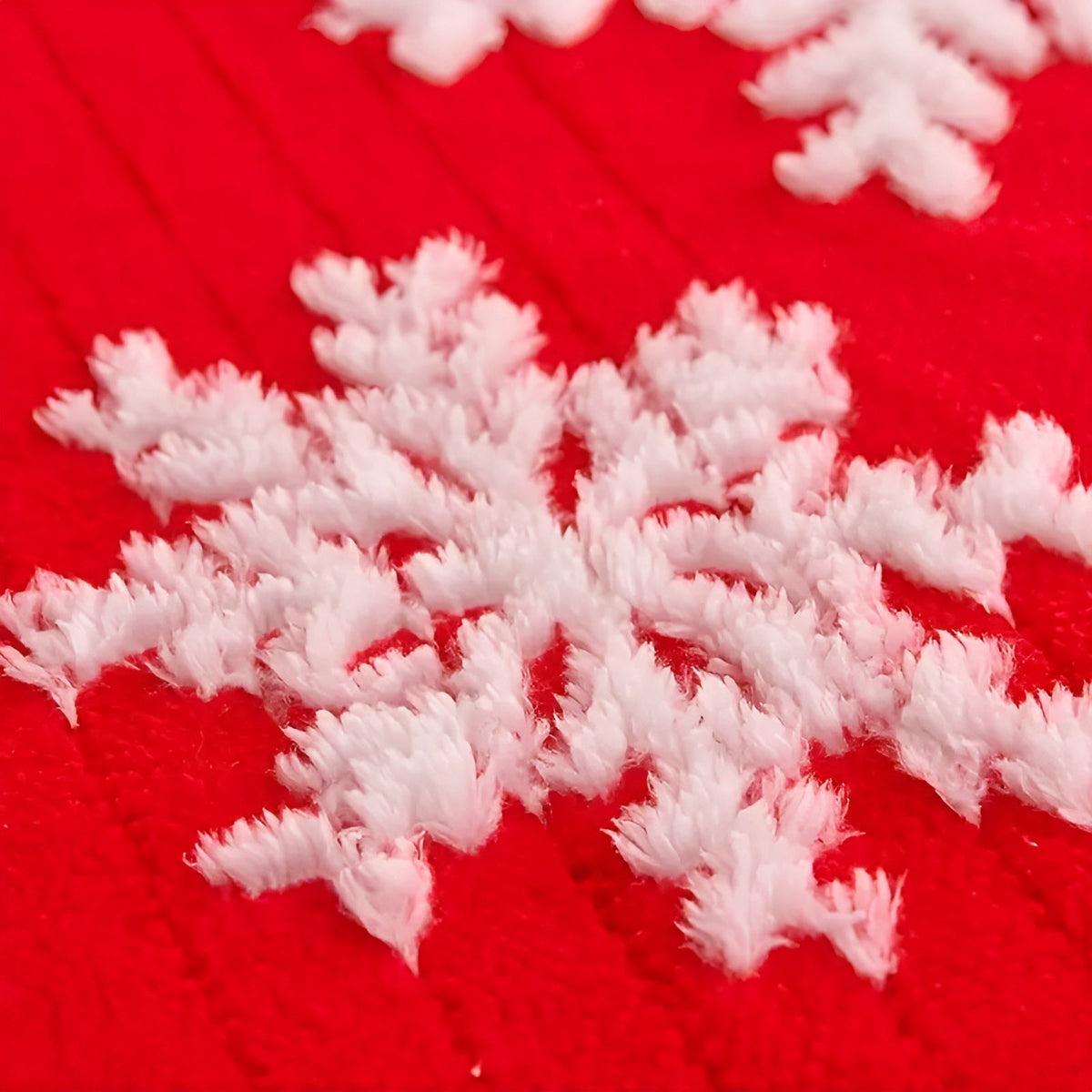 Weiche Fleece-Decke mit Schneeflockenmotiv – Kuschelig & Wärmend | Perfekt für Sofa und Bett - Decke